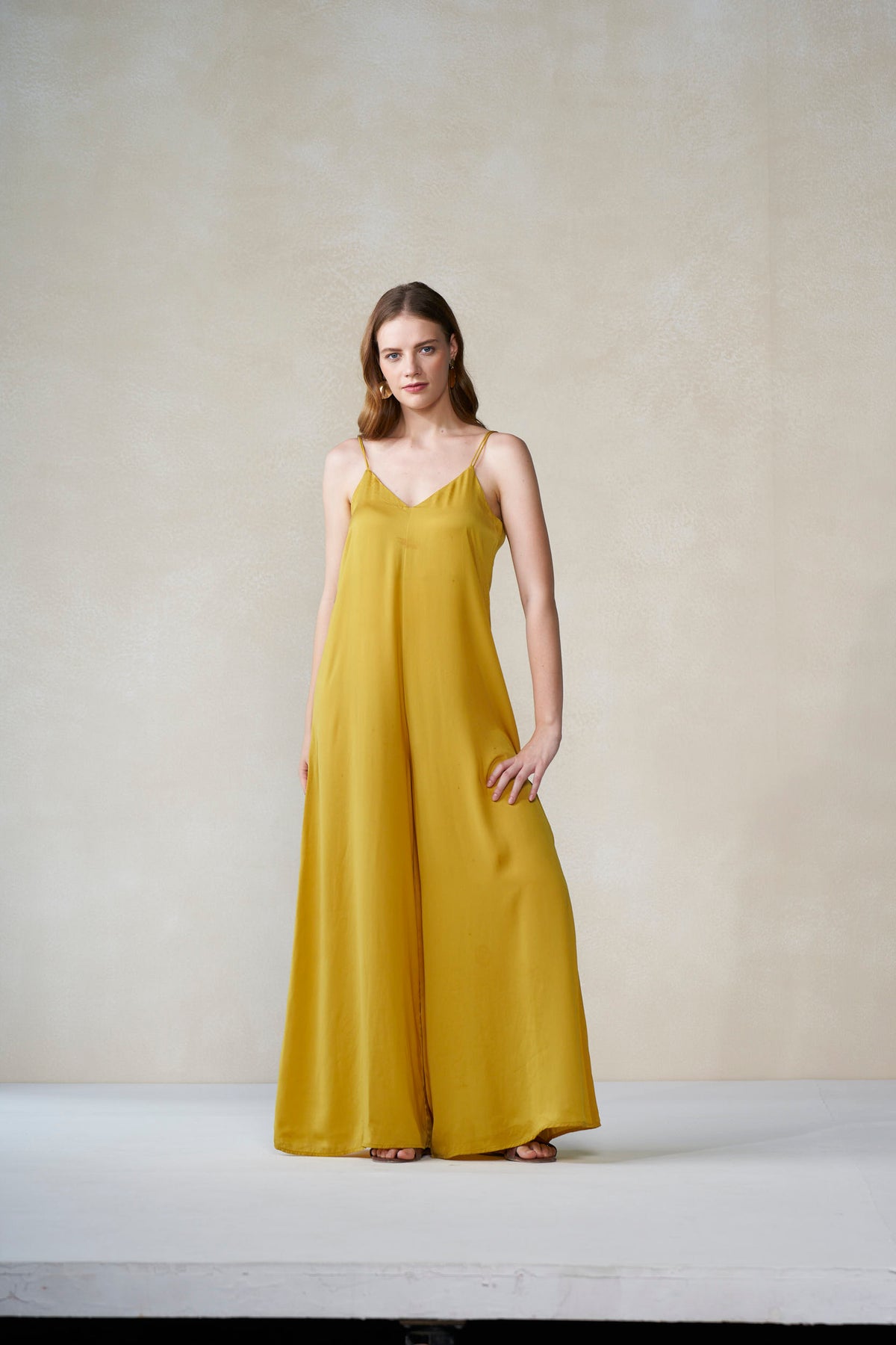 Handmade Slip Dress in Yellow – Amber Marigold Edition