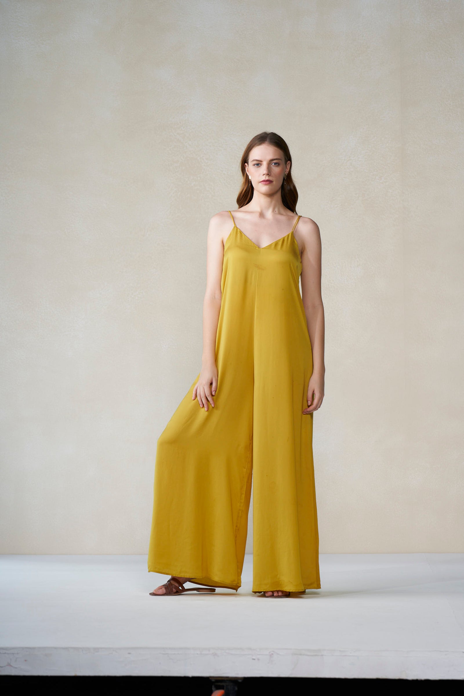 Handmade Slip Dress in Yellow – Amber Marigold Edition