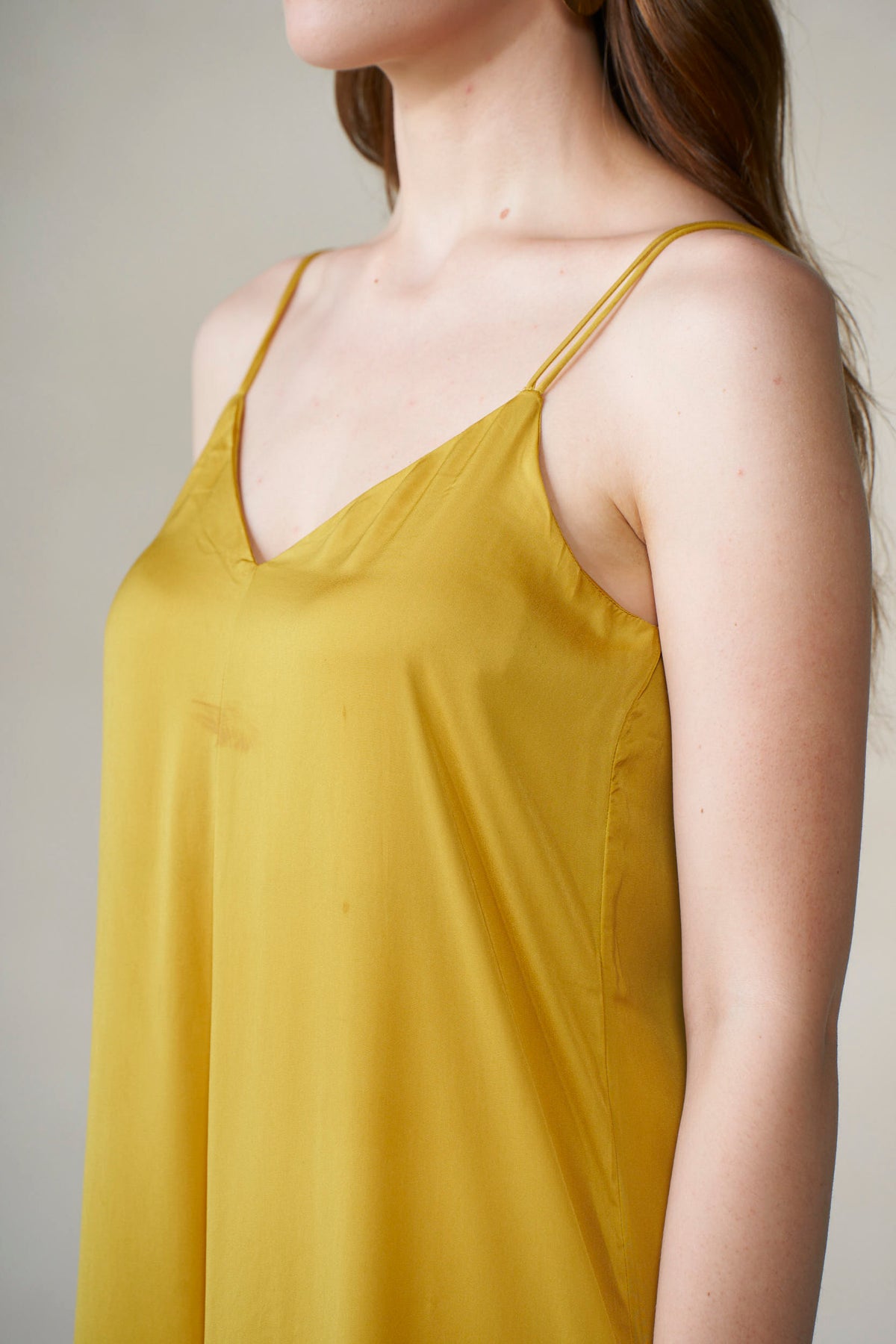 Handmade Slip Dress in Yellow – Amber Marigold Edition