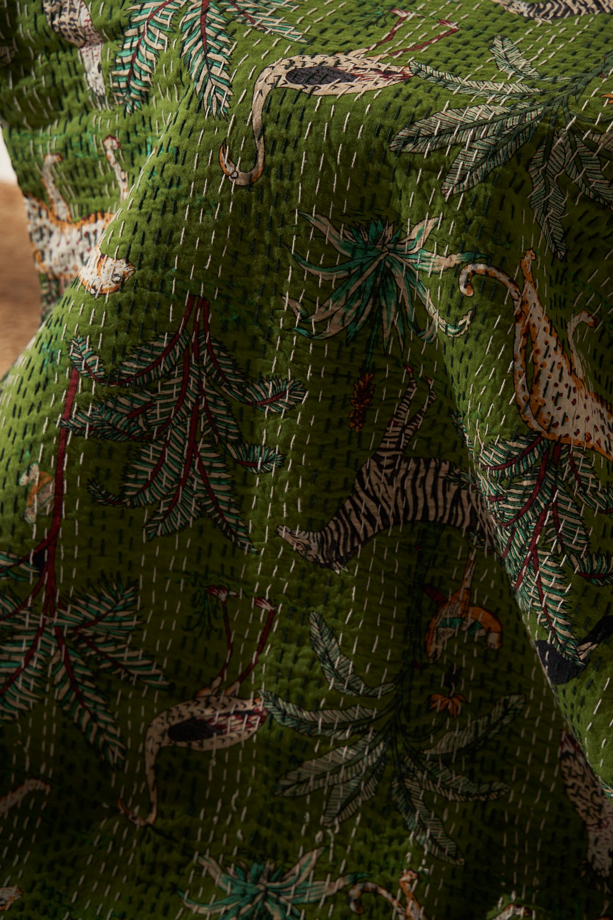 Handcrafted Jungle Reverie Quilt — A Walk Through India’s Wild Heart